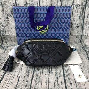 Tory Burch Black Quilted Crossbody Bag